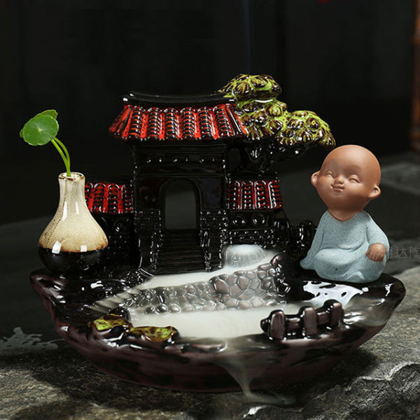 Feng Shui Decor Ceramic Backflow Incense Burner