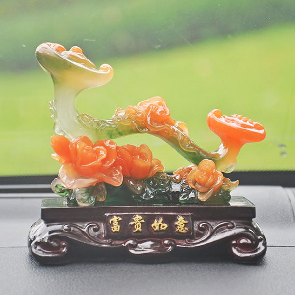 Resin Lucky and Wealth Ruyi Decoration