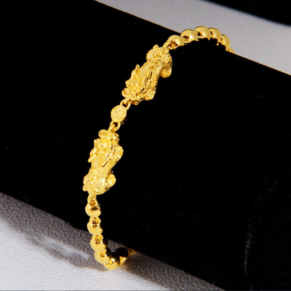 24K Gold Plated Pixiu Bracelet