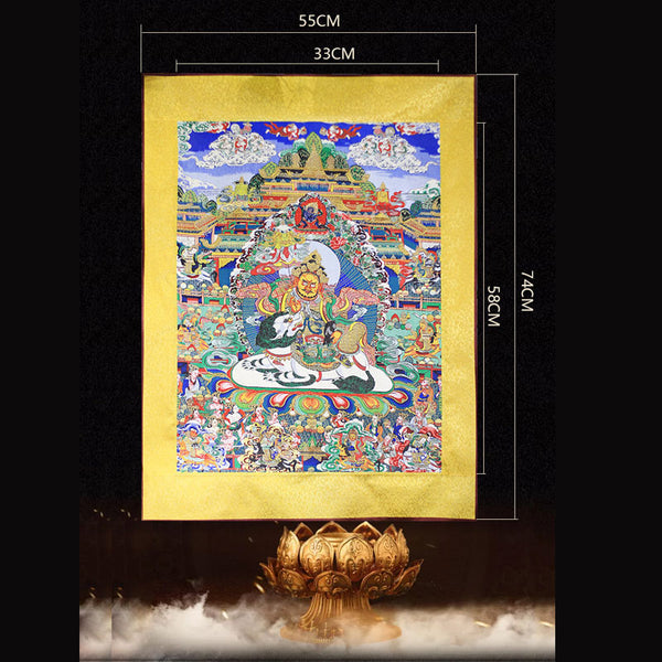 Tibetan Buddhist Art, Brocade Craft Tibetan Thangka- Buddha Sakyamuni/Gautama Buddha