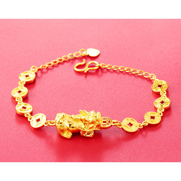 Auspicious 24K Gold Plated Pixiu Bracelet