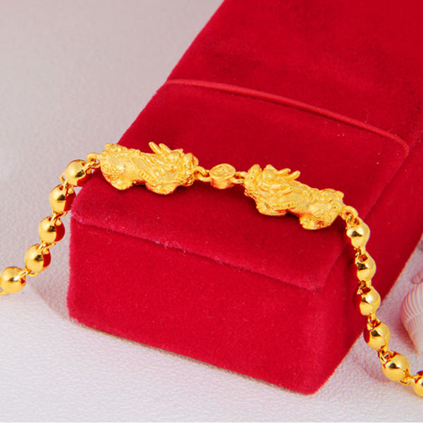 24K Gold Plated Pixiu Bracelet