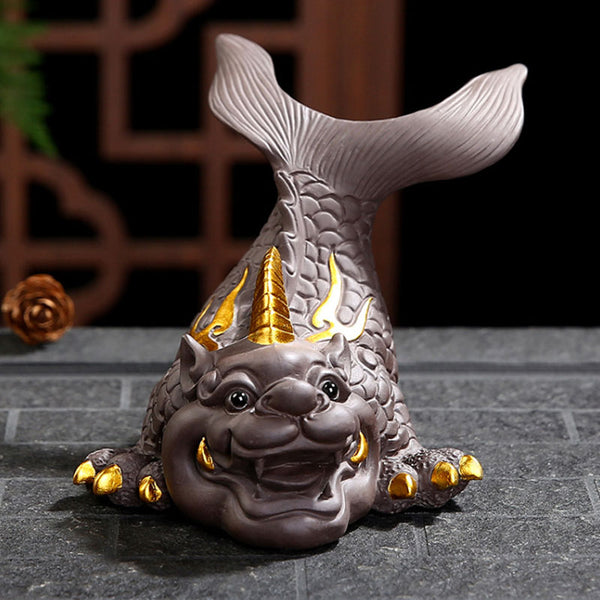 Feng Shui Chi Wen Dragon Home Decoration - Enchance Wealth and Career Luck