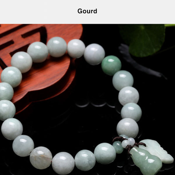 Feng Shui Wealth and Lucky Nature A Grade Jade Pixiu Bracelet