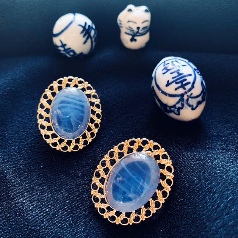 2021 Feng Shui Lucky Color - Sky Blue Earrings