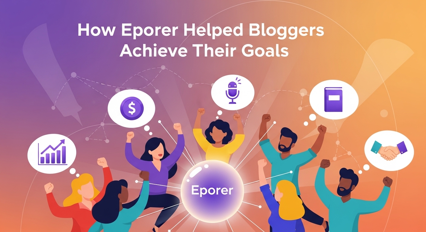 How Eporer Helped Bloggers Achieve Their Goals